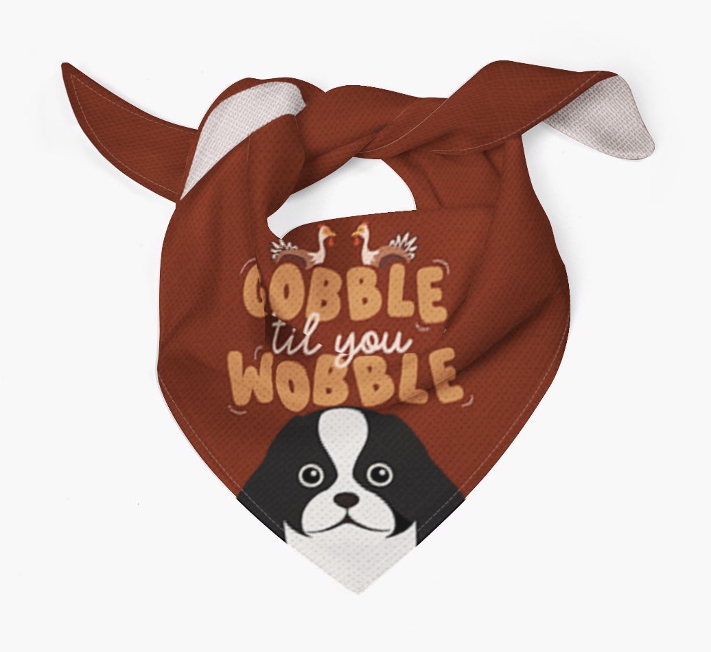 Gobble Til You Wobble: Personalised {breedFullName} Bandana