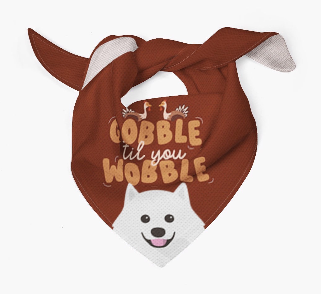 Gobble Til You Wobble: Personalised {breedFullName} Bandana