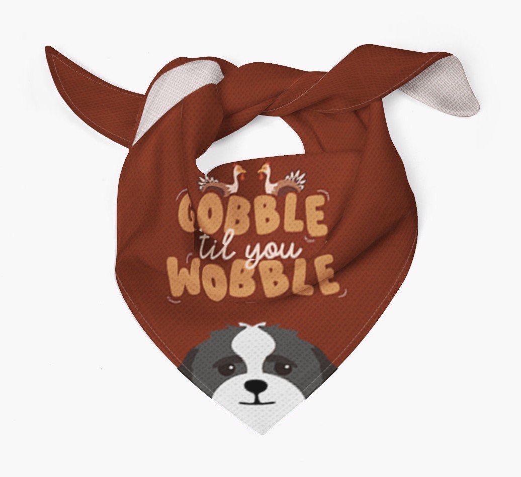 Gobble Til You Wobble: Personalised {breedFullName} Bandana