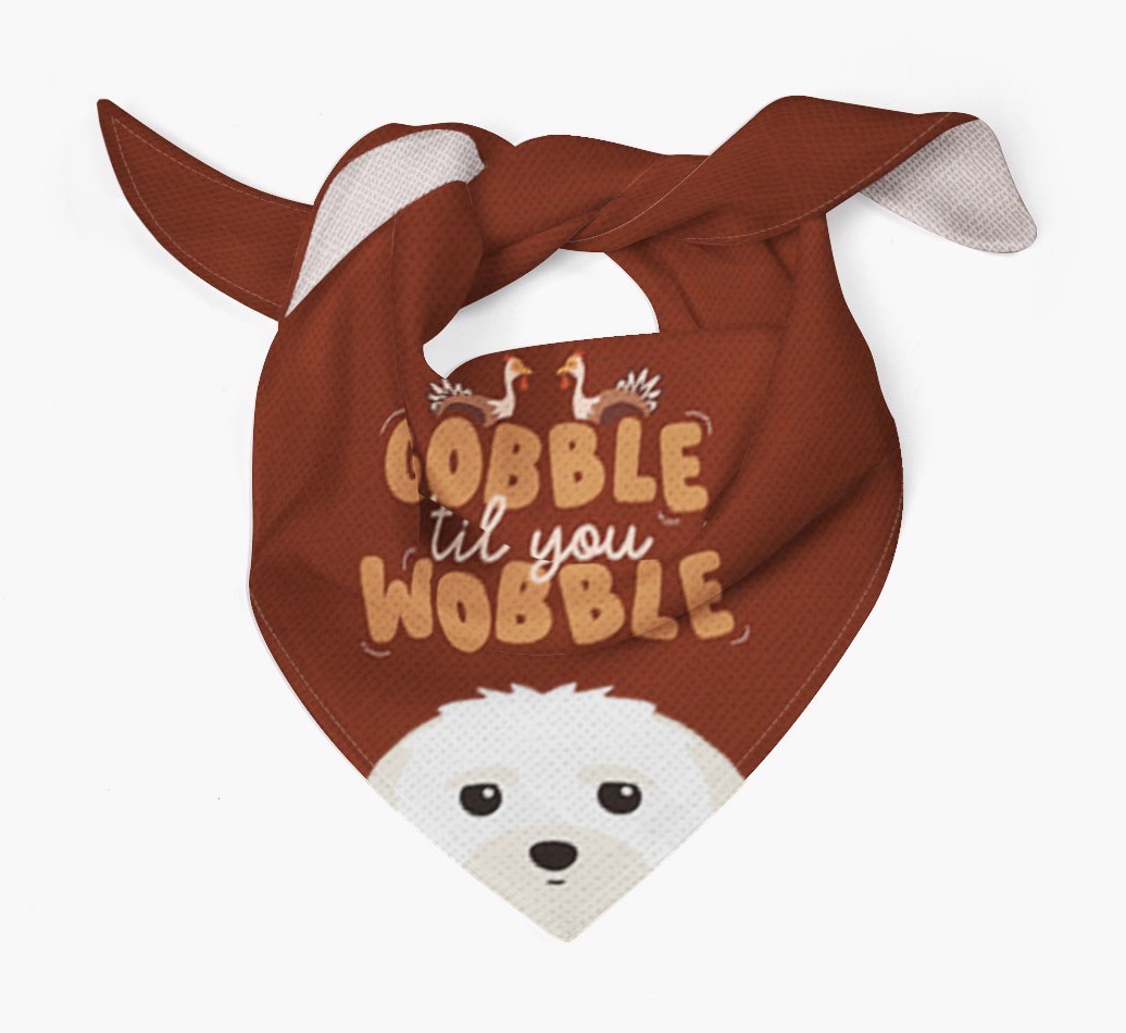 Gobble Til You Wobble: Personalised {breedFullName} Bandana
