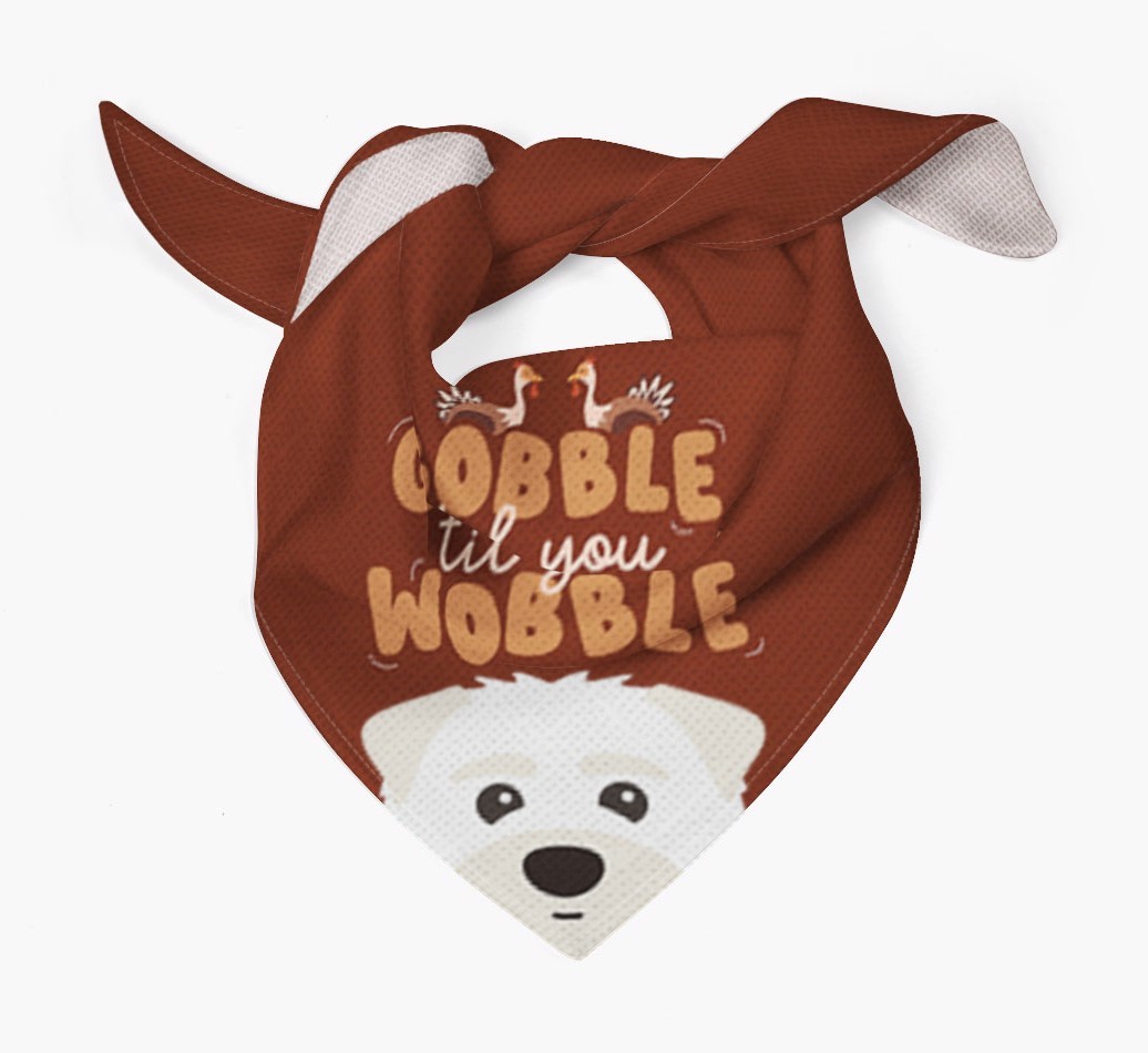 Gobble Til You Wobble: Personalised {breedFullName} Bandana