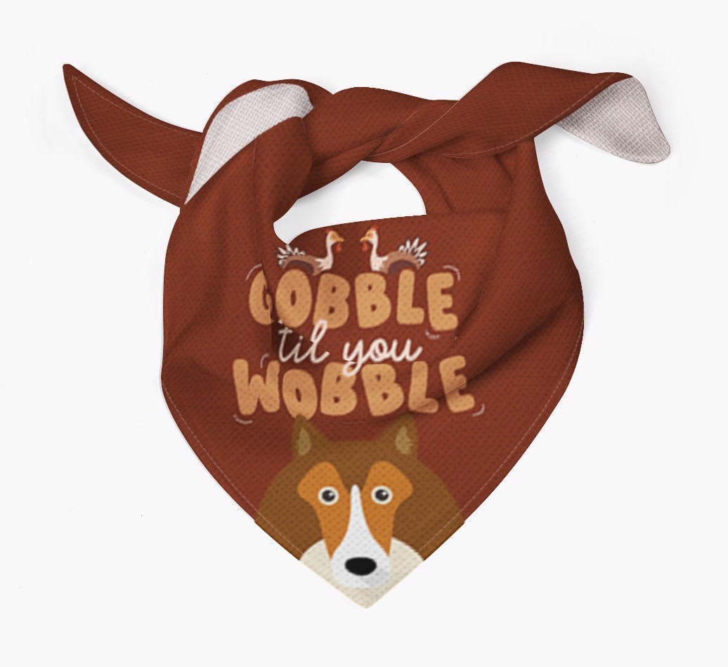 Gobble Til You Wobble: Personalised {breedFullName} Bandana