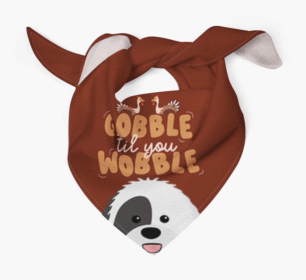 Gobble Til You Wobble: Personalised {breedFullName} Bandana