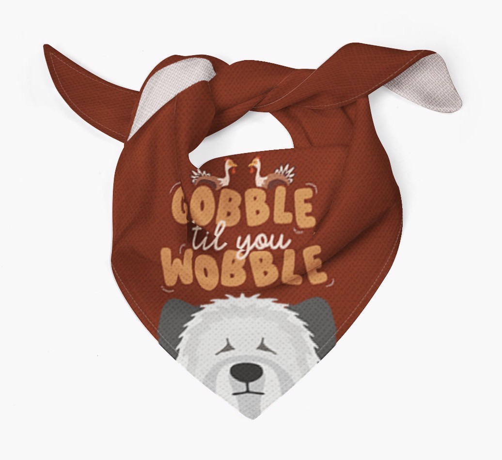 Gobble Til You Wobble: Personalised {breedFullName} Bandana