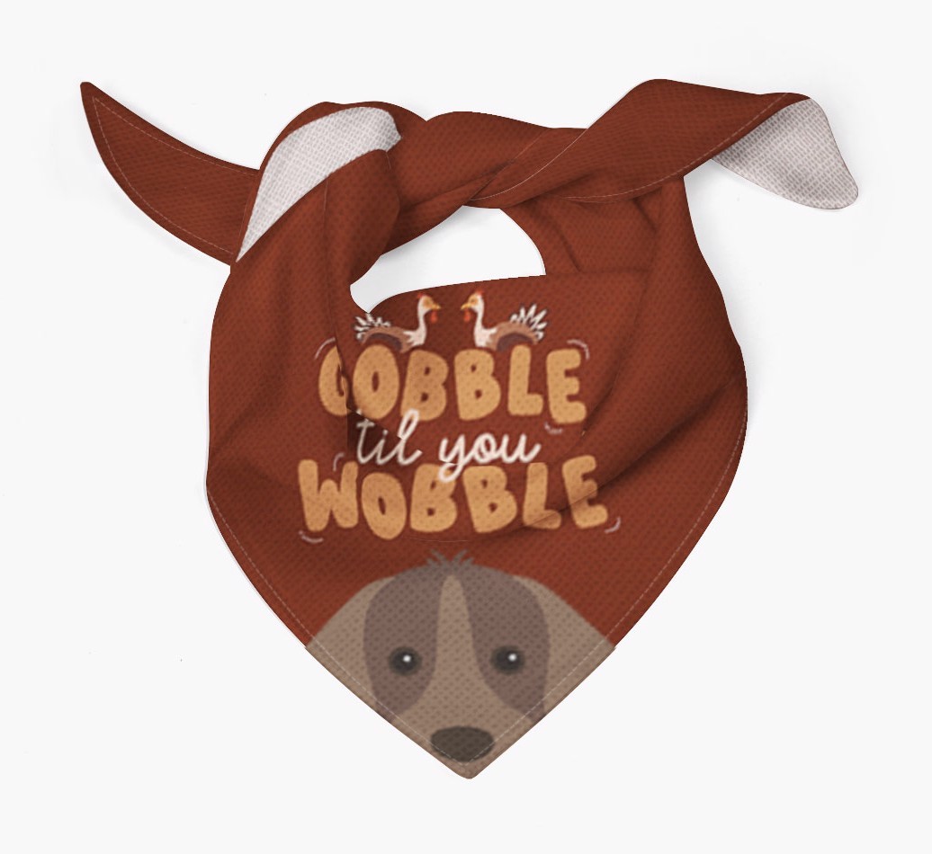 Gobble Til You Wobble: Personalised {breedFullName} Bandana