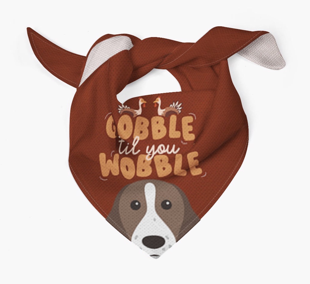 Gobble Til You Wobble: Personalised {breedFullName} Bandana