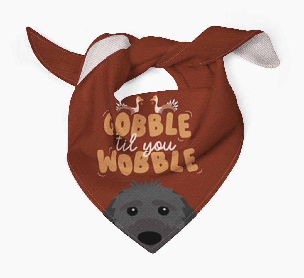 Gobble Til You Wobble: Personalised {breedFullName} Bandana