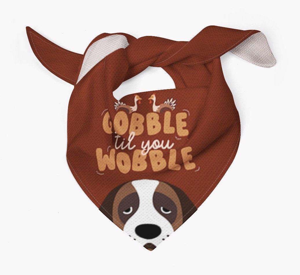 Gobble Til You Wobble: Personalised {breedFullName} Bandana