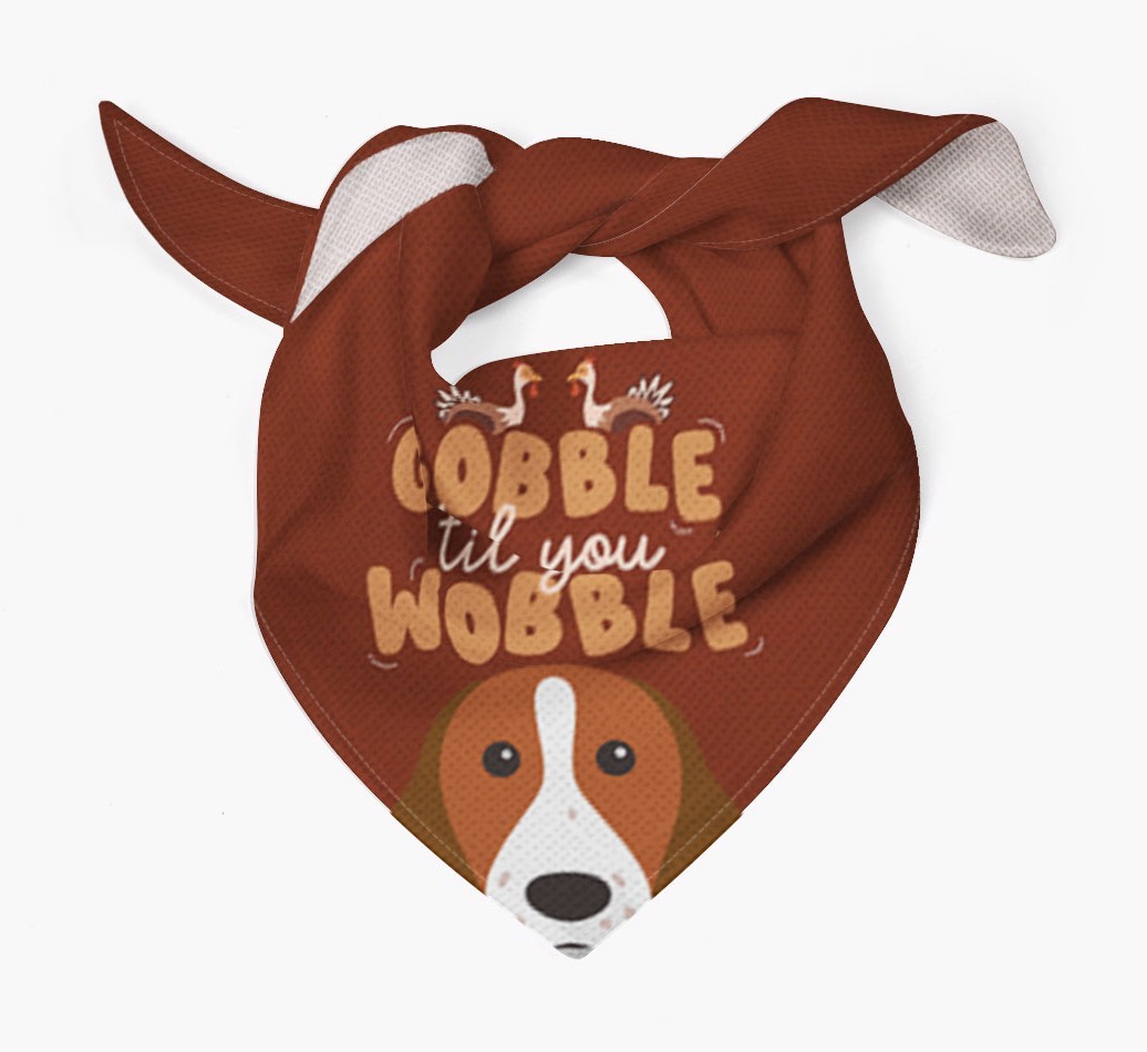 Gobble Til You Wobble: Personalised {breedFullName} Bandana
