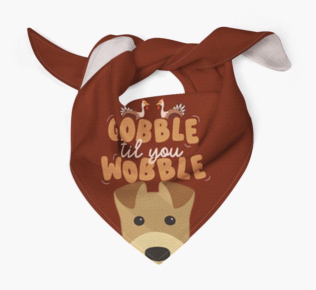 Gobble Til You Wobble: Personalized {breedFullName} Bandana