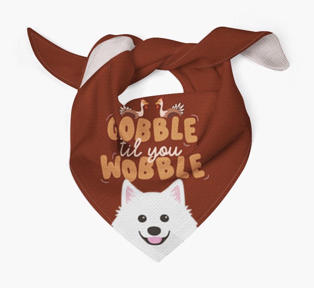 Gobble Til You Wobble: Personalized {breedFullName} Bandana