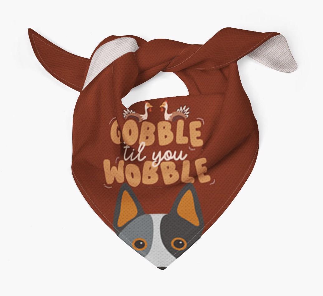 Gobble Til You Wobble: Personalized {breedFullName} Bandana