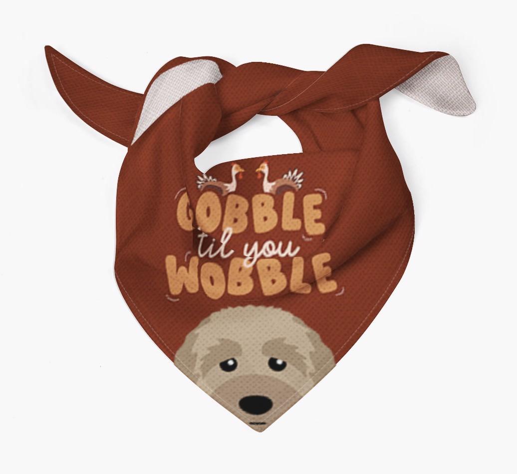 Gobble Til You Wobble: Personalized {breedFullName} Bandana