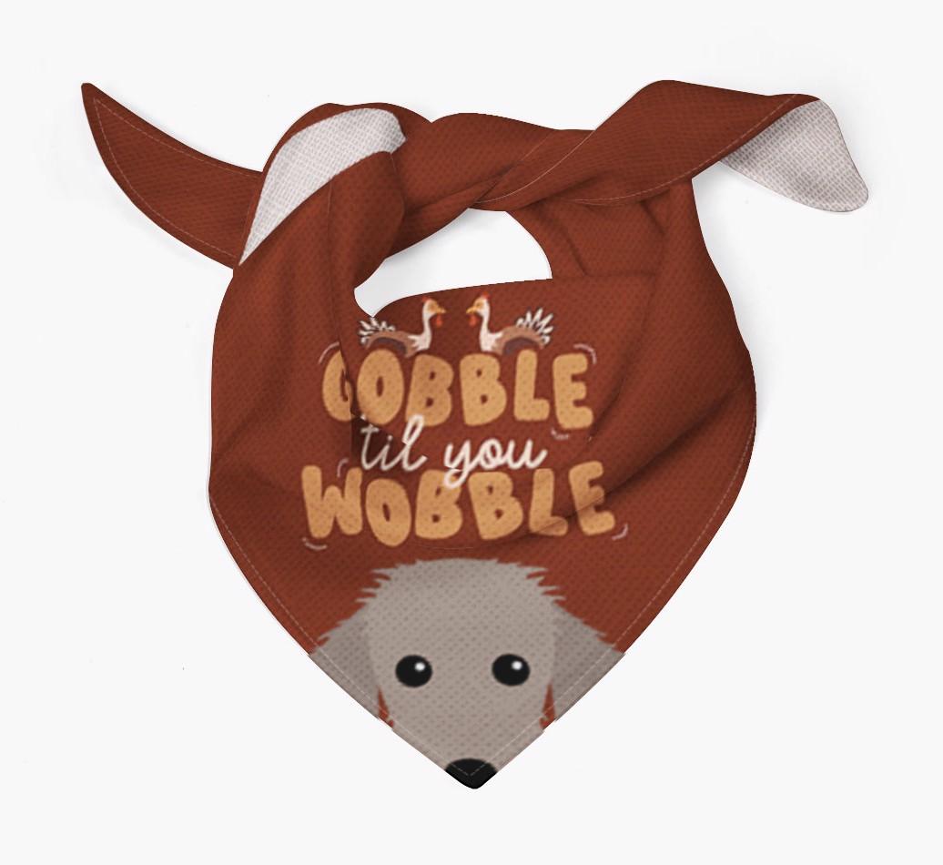 Gobble Til You Wobble: Personalized {breedFullName} Bandana