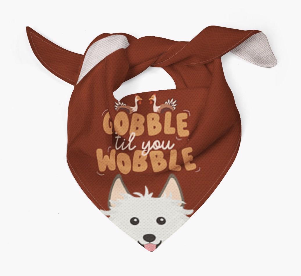 Gobble Til You Wobble: Personalized {breedFullName} Bandana