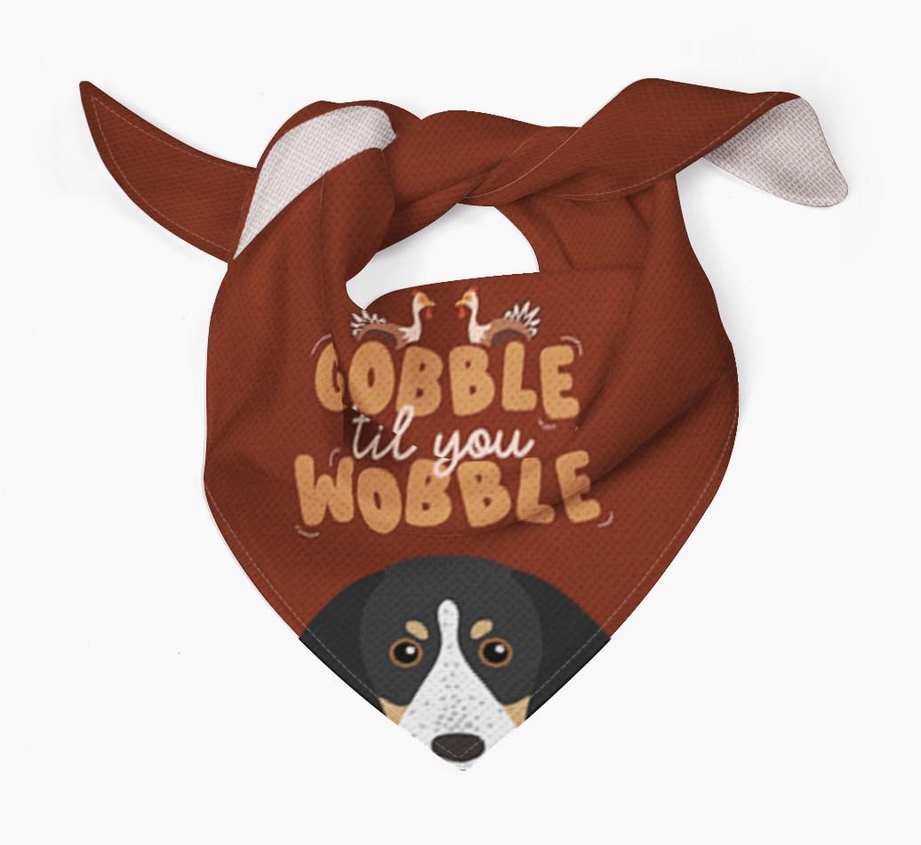 Gobble Til You Wobble: Personalized {breedFullName} Bandana