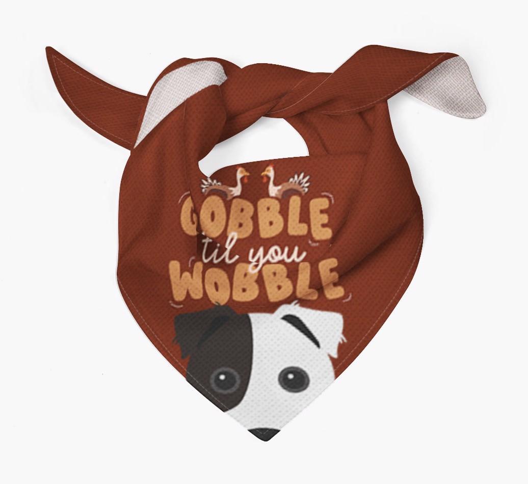 Gobble Til You Wobble: Personalized {breedFullName} Bandana