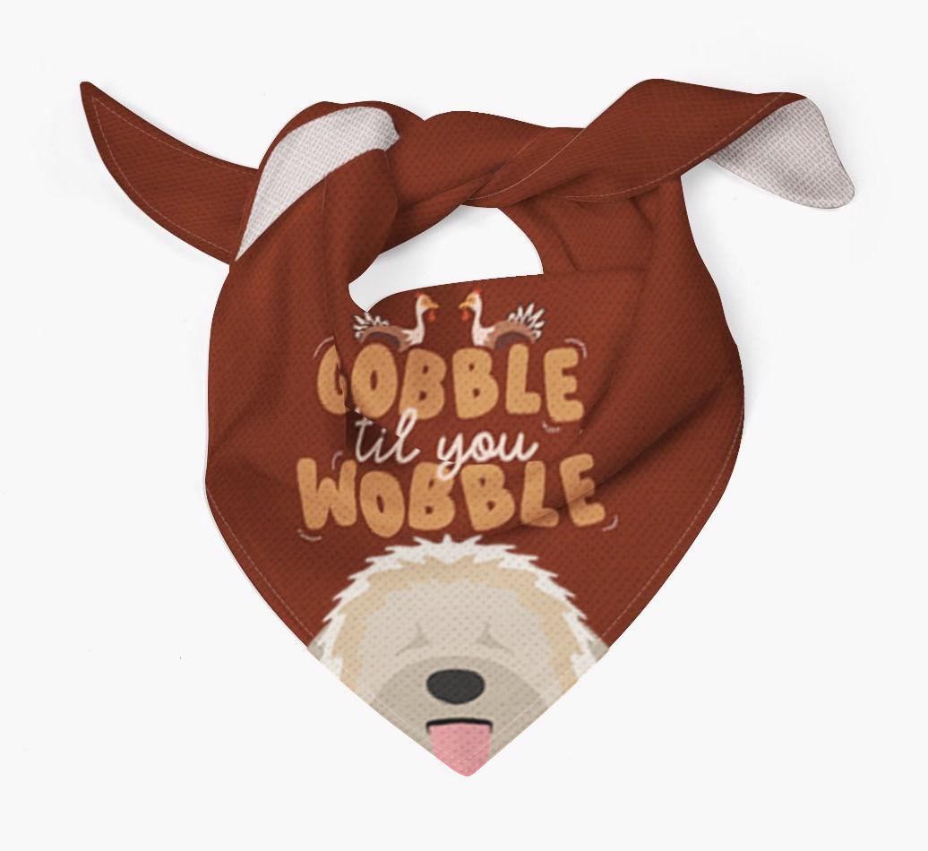 Gobble Til You Wobble: Personalized {breedFullName} Bandana