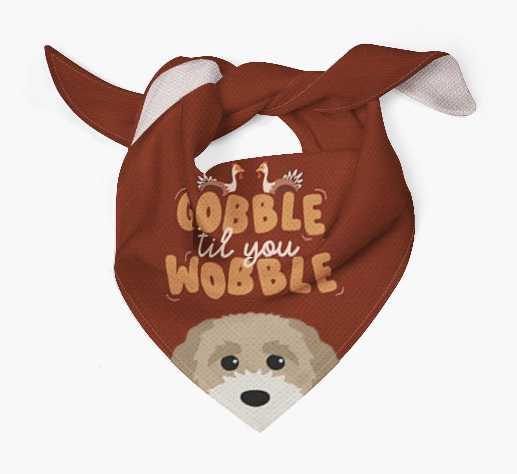 Gobble Til You Wobble: Personalized {breedFullName} Bandana