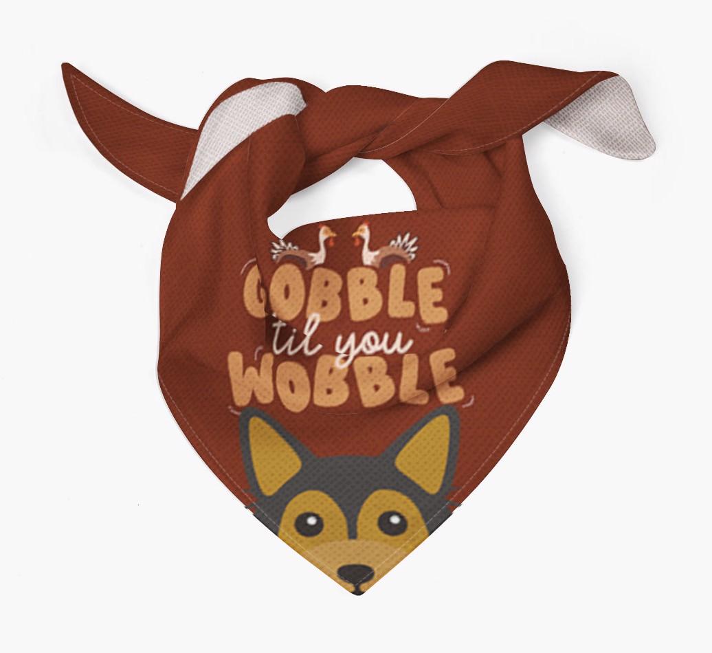 Gobble Til You Wobble: Personalized {breedFullName} Bandana