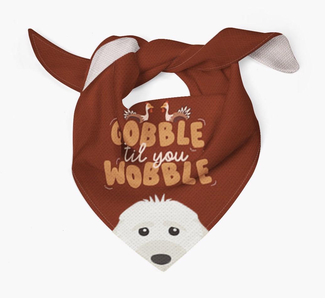 Gobble Til You Wobble: Personalized {breedFullName} Bandana