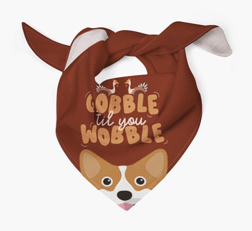 Gobble Til You Wobble: Personalized {breedFullName} Bandana