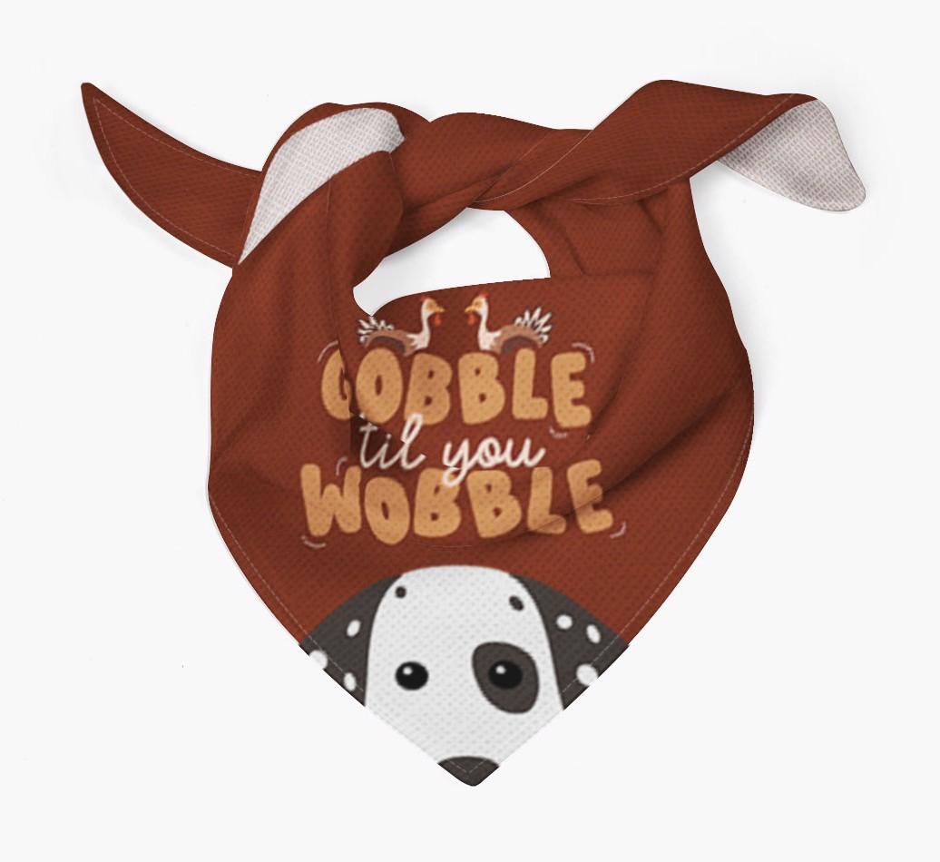 Gobble Til You Wobble: Personalized {breedFullName} Bandana