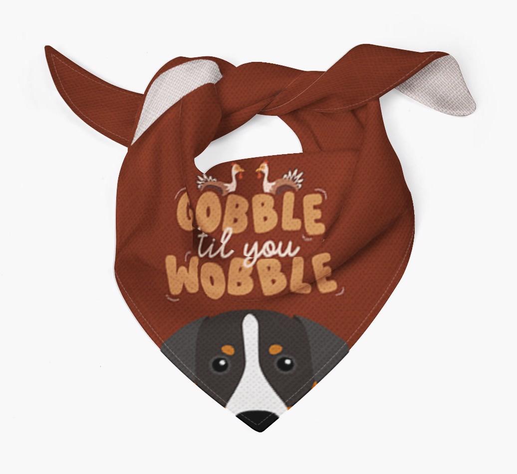 Gobble Til You Wobble: Personalized {breedFullName} Bandana