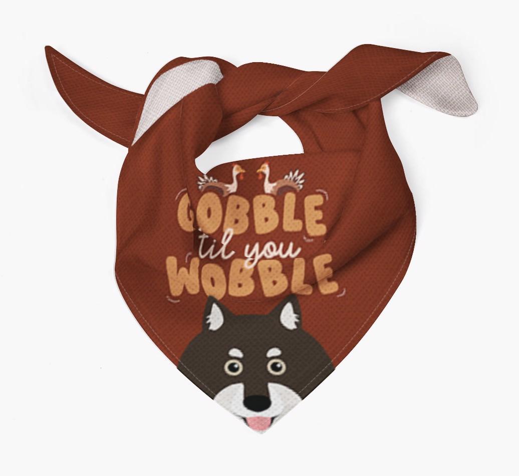 Gobble Til You Wobble: Personalized {breedFullName} Bandana