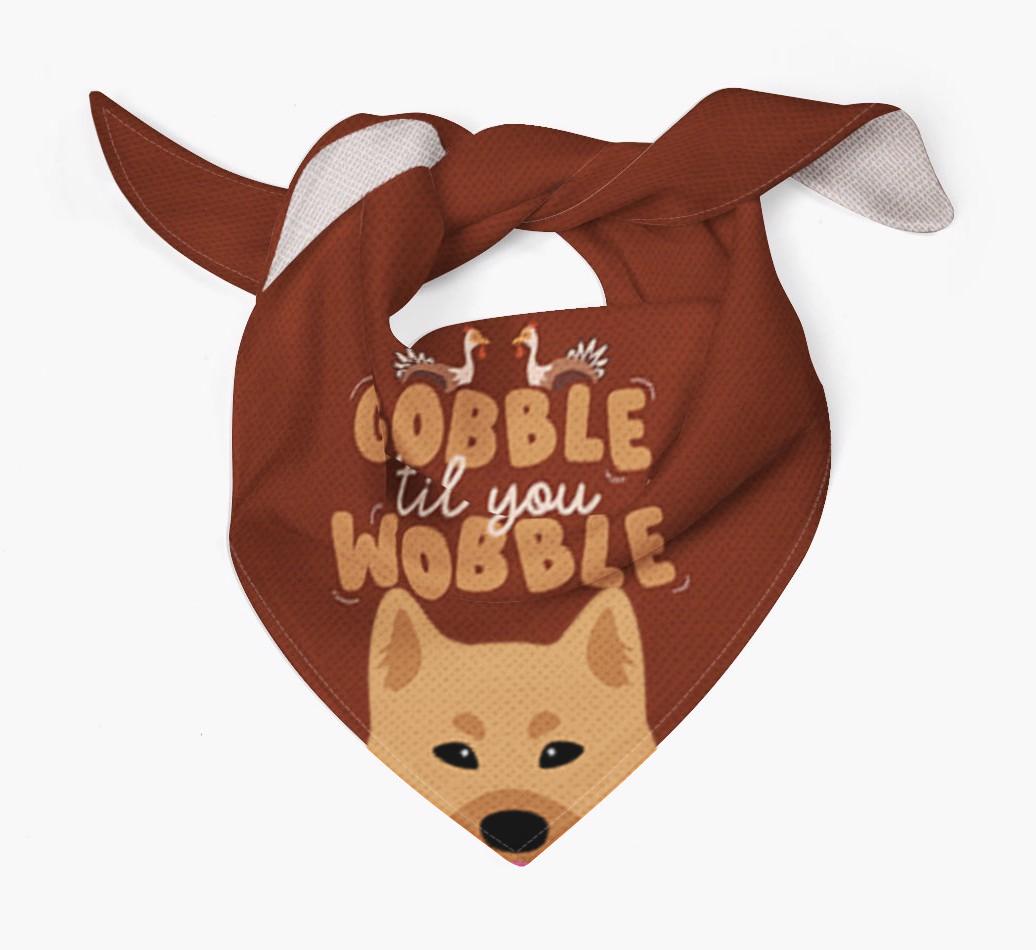 Gobble Til You Wobble: Personalized {breedFullName} Bandana