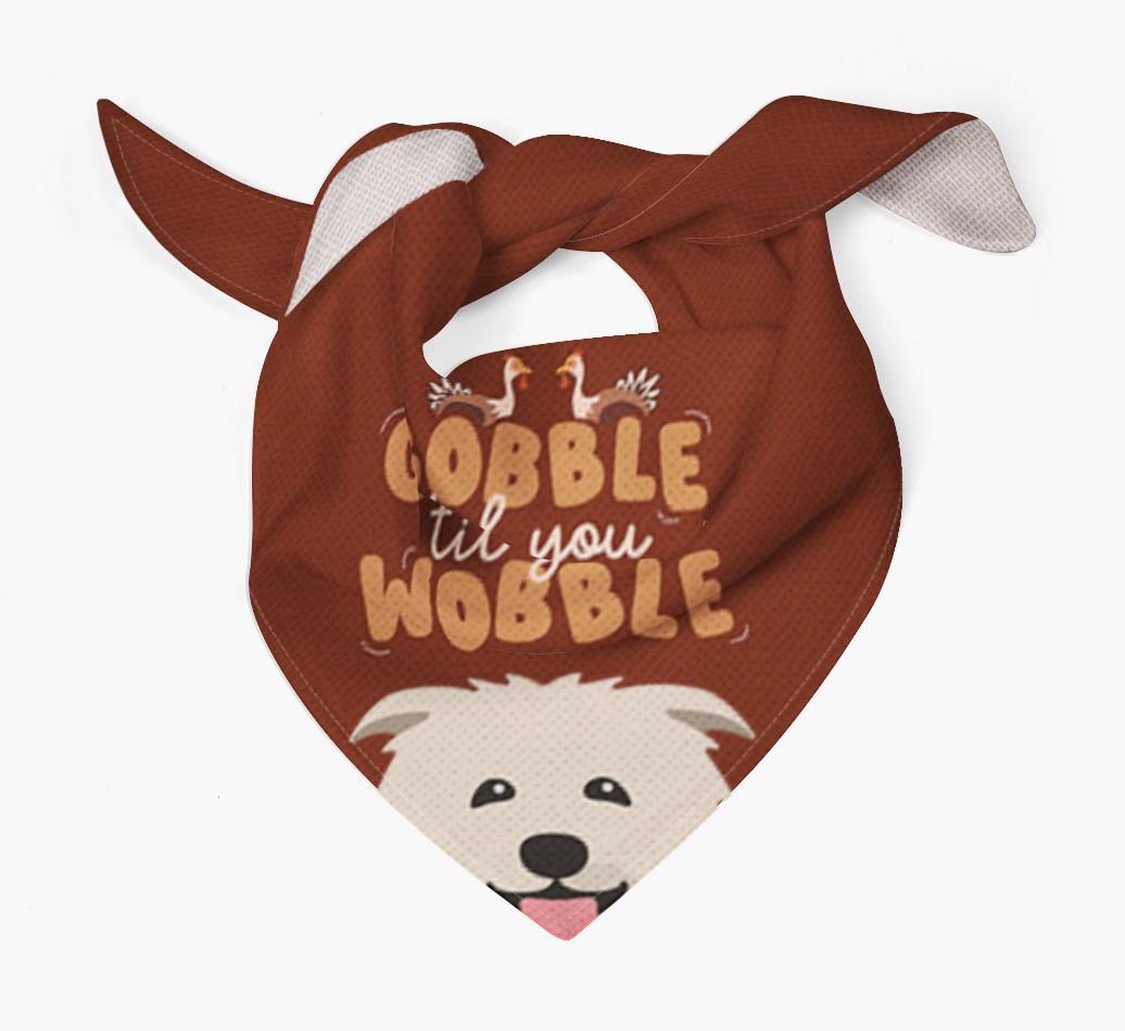 Gobble Til You Wobble: Personalized {breedFullName} Bandana