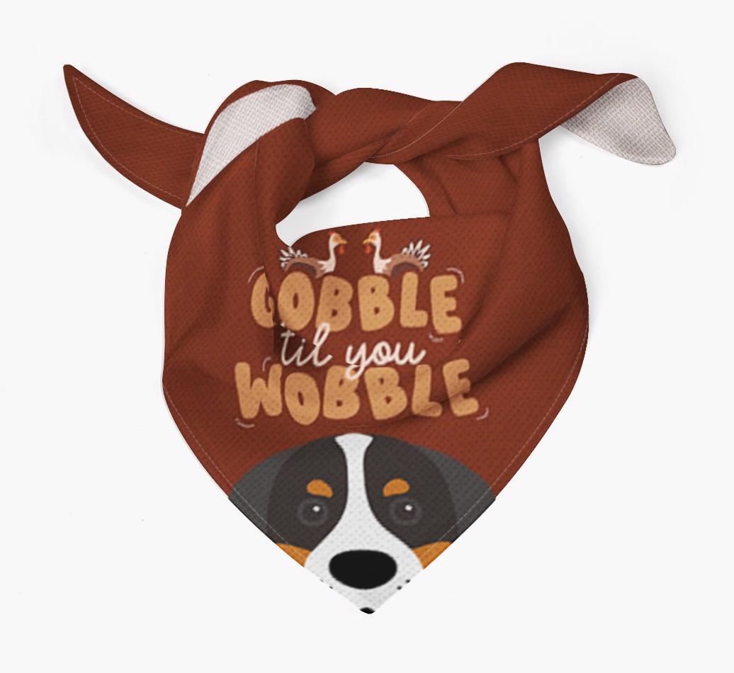 Gobble Til You Wobble: Personalized {breedFullName} Bandana