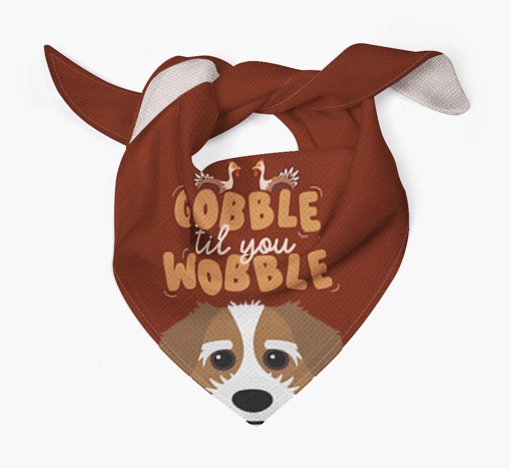 Gobble Til You Wobble: Personalized {breedFullName} Bandana