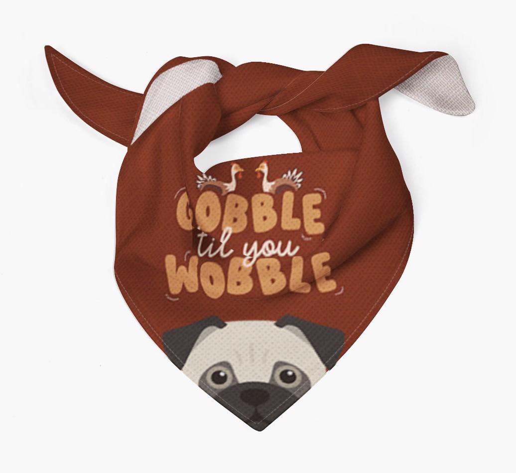 Gobble Til You Wobble: Personalized {breedFullName} Bandana
