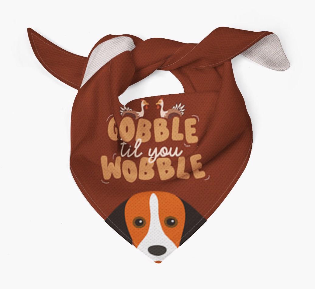 Gobble Til You Wobble: Personalized {breedFullName} Bandana