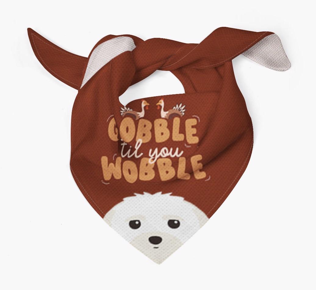 Gobble Til You Wobble: Personalized {breedFullName} Bandana