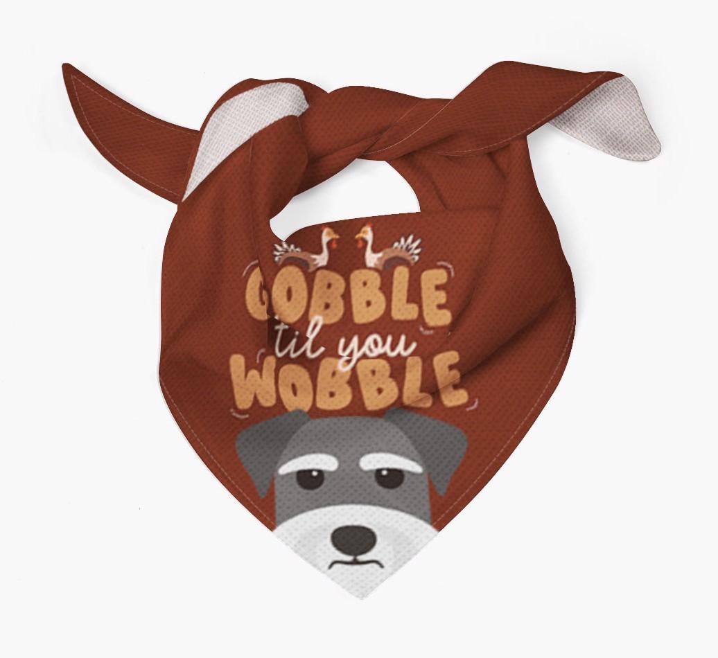 Gobble Til You Wobble: Personalized {breedFullName} Bandana