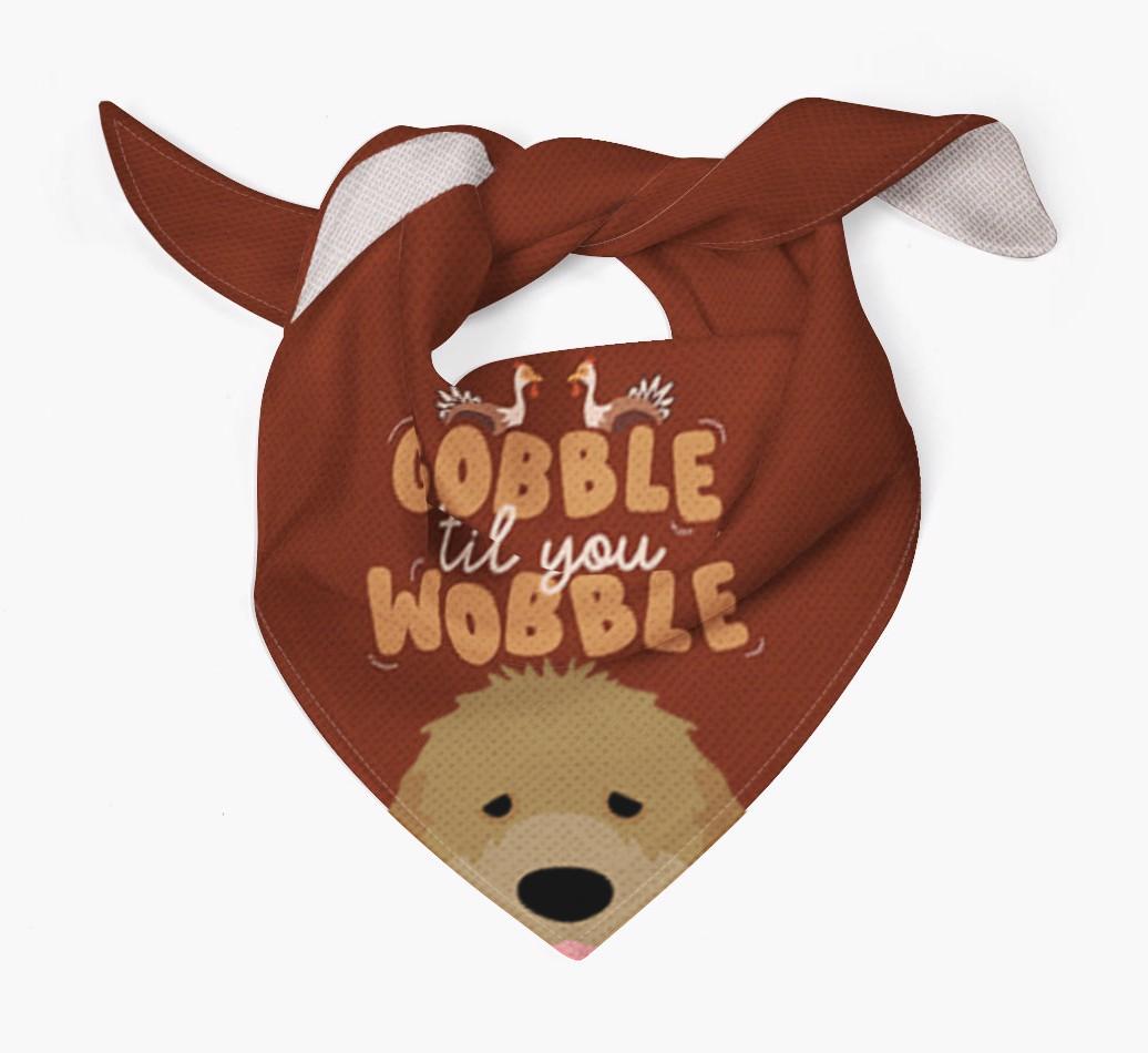 Gobble Til You Wobble: Personalized {breedFullName} Bandana