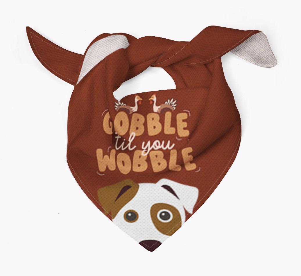 Gobble Til You Wobble: Personalized {breedFullName} Bandana