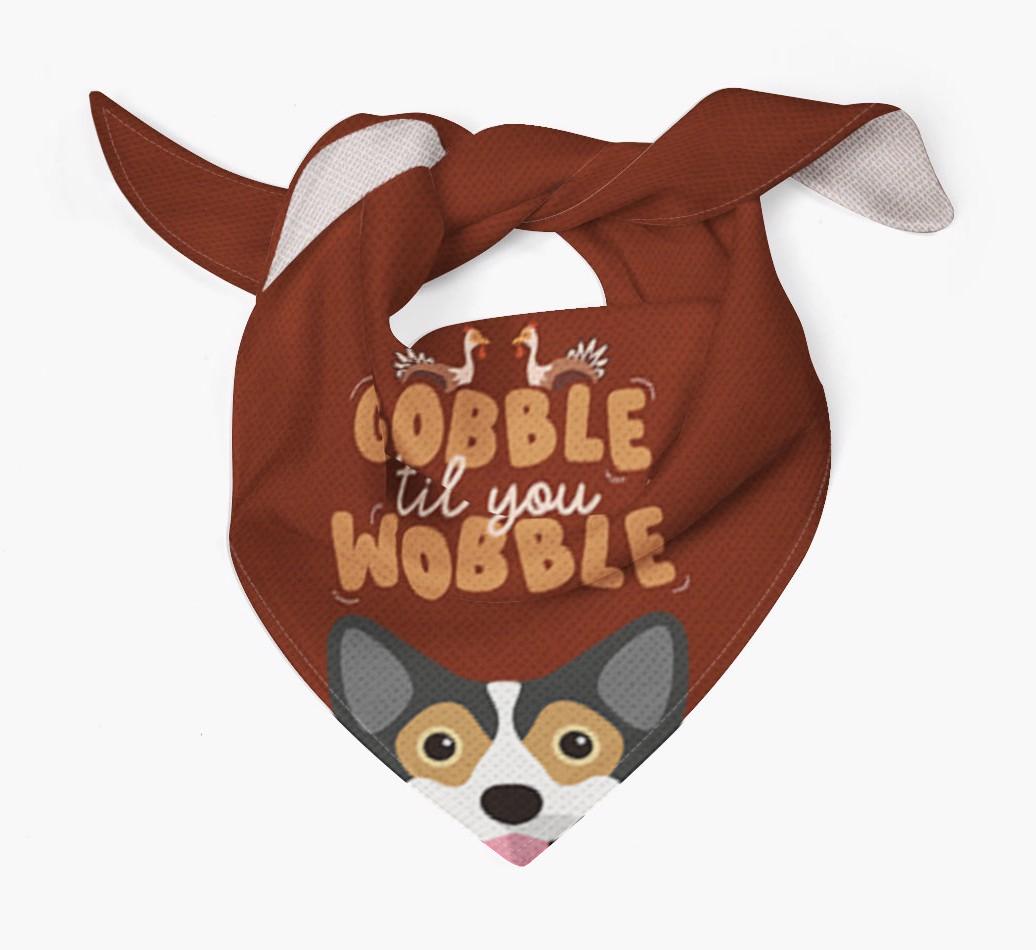 Gobble Til You Wobble: Personalized {breedFullName} Bandana