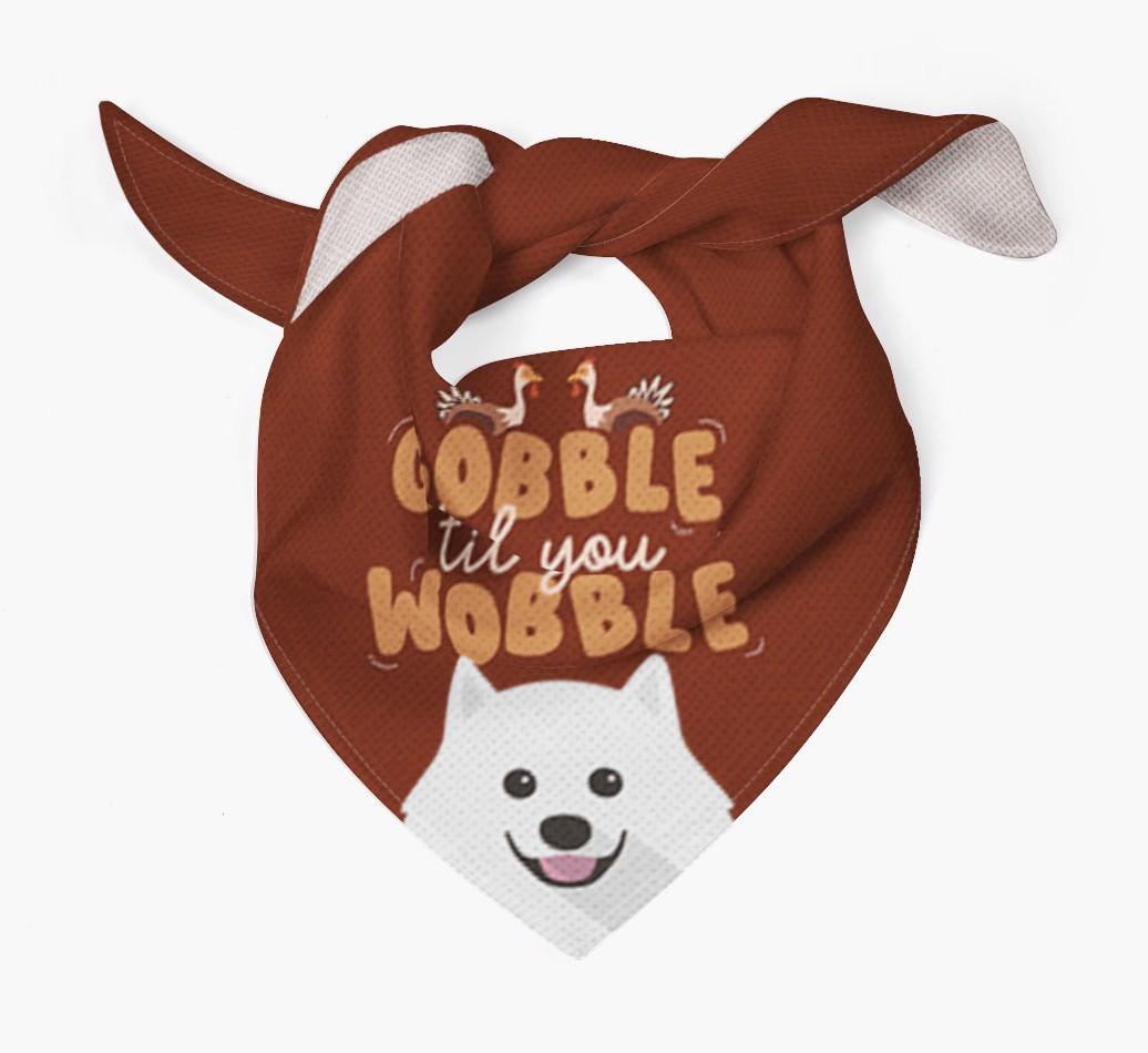 Gobble Til You Wobble: Personalized {breedFullName} Bandana