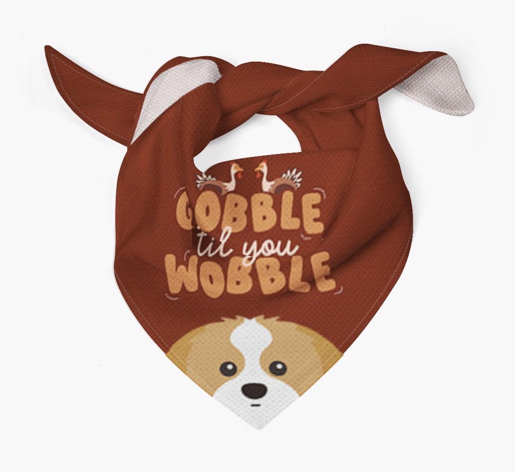 Gobble Til You Wobble: Personalized {breedFullName} Bandana