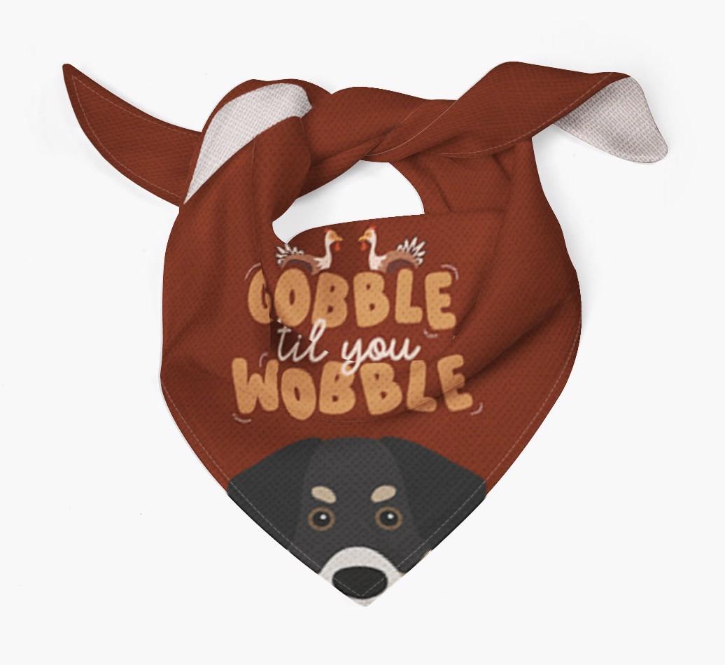 Gobble Til You Wobble: Personalized {breedFullName} Bandana