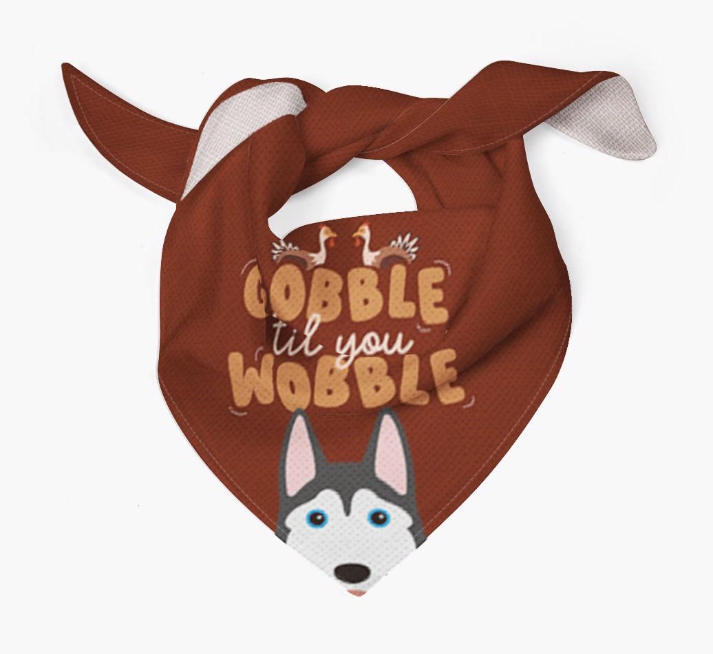 Gobble Til You Wobble: Personalized {breedFullName} Bandana