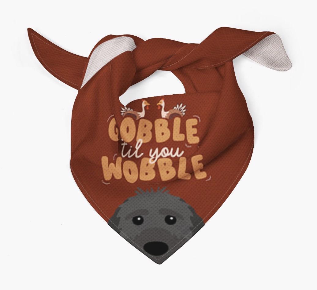 Gobble Til You Wobble: Personalized {breedFullName} Bandana