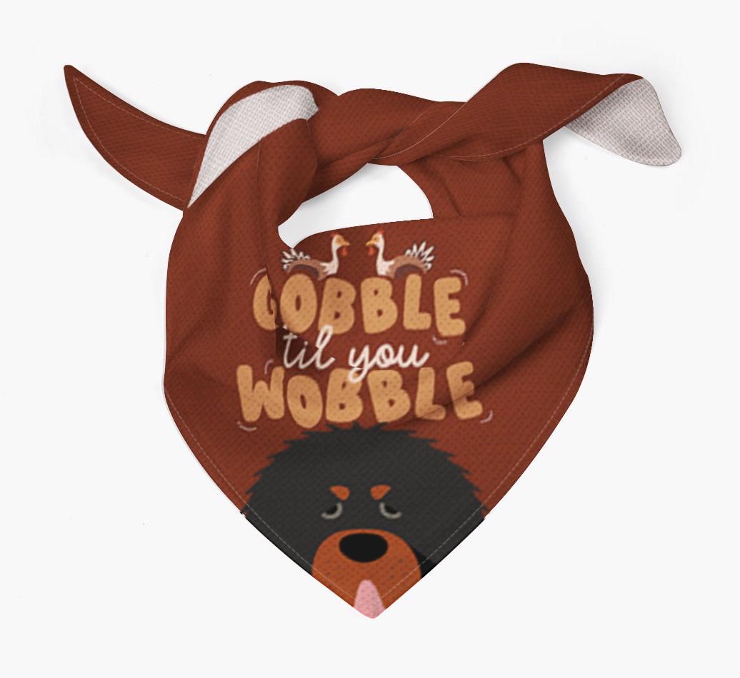 Gobble Til You Wobble: Personalized {breedFullName} Bandana