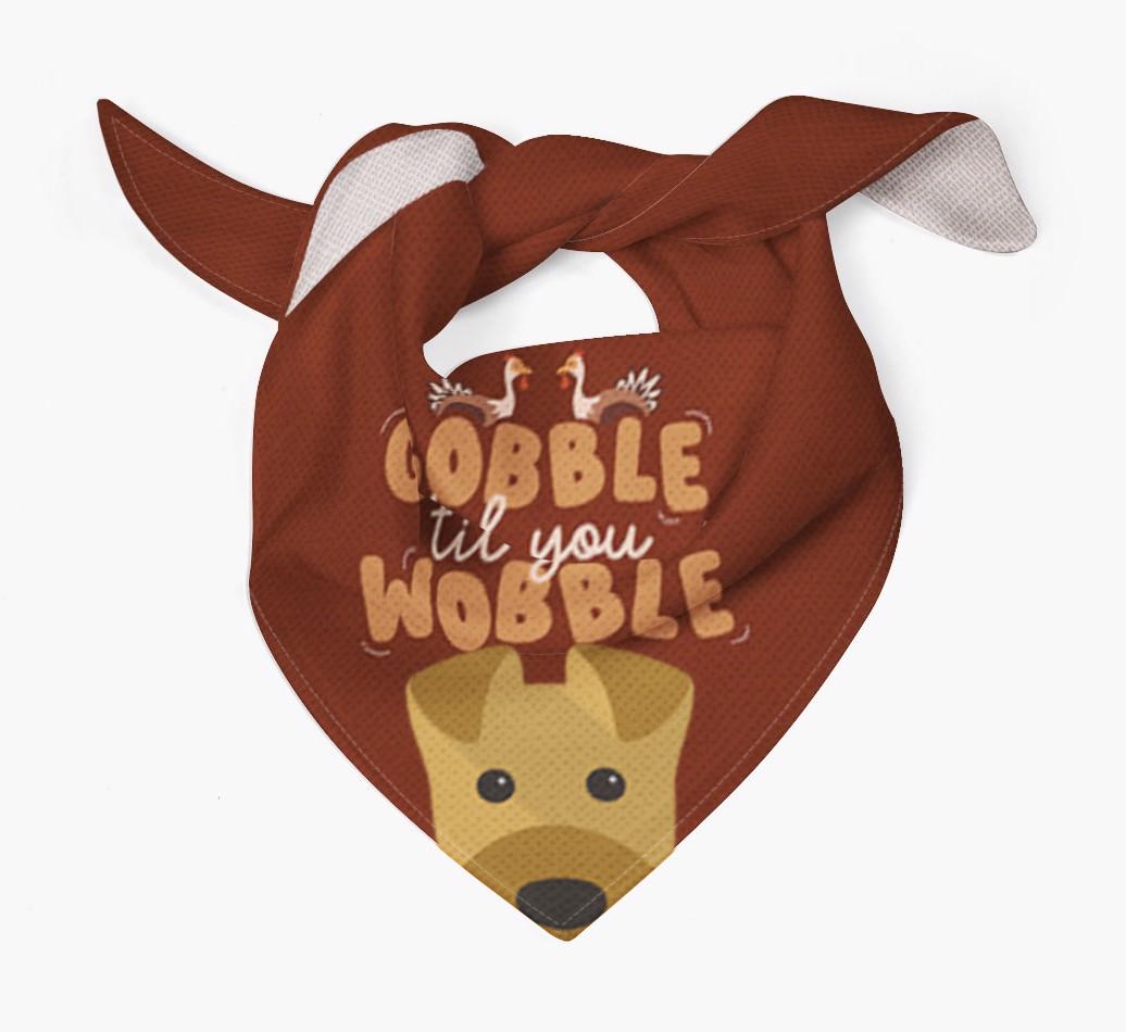 Gobble Til You Wobble: Personalized {breedFullName} Bandana