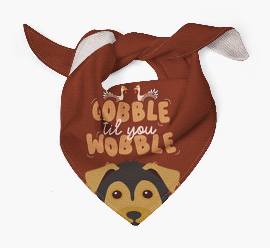 Gobble Til You Wobble: Personalized {breedFullName} Bandana