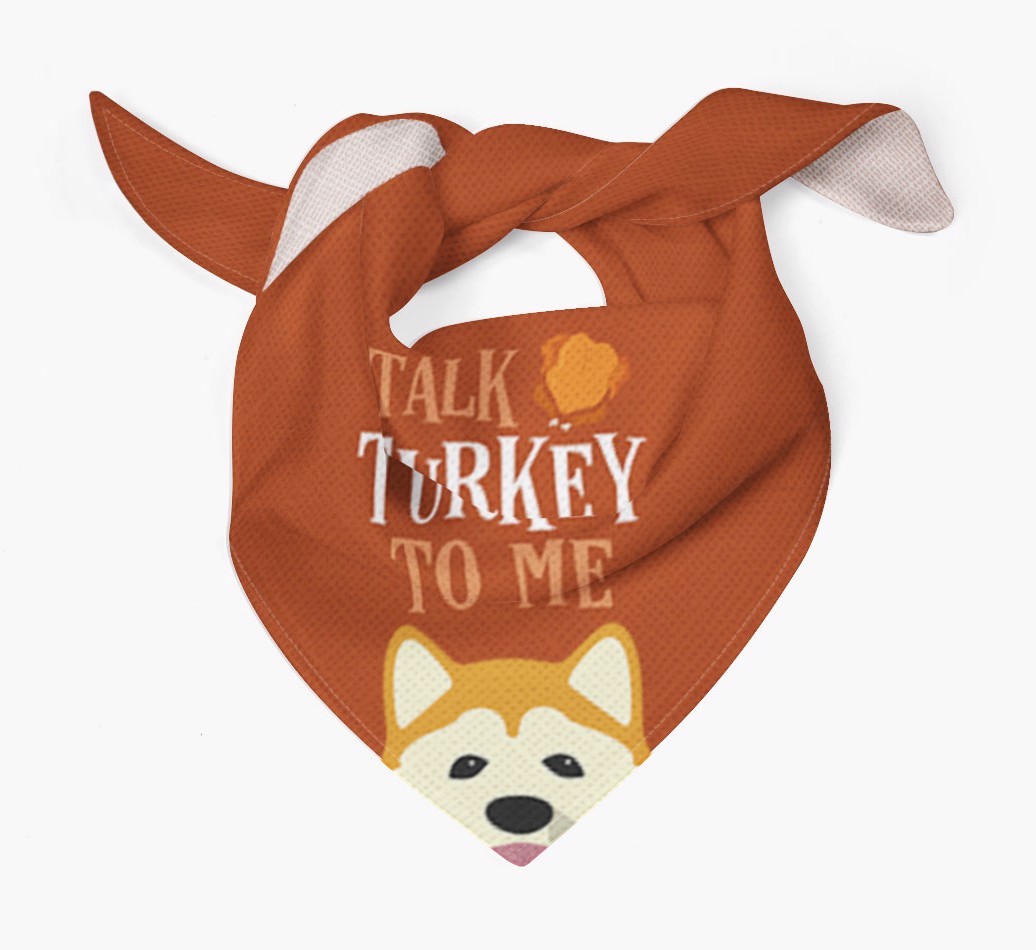 Talk Turkey To Me: Personalized {breedFullName} Bandana