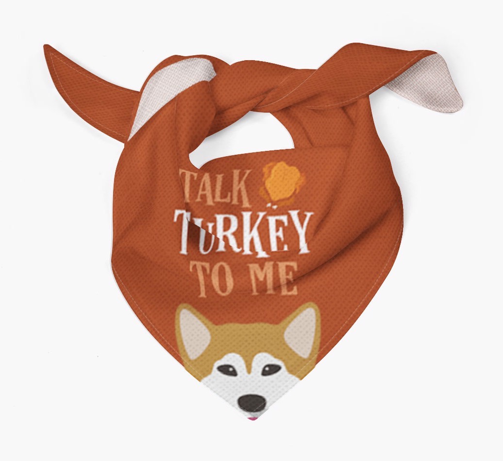 Talk Turkey To Me: Personalized {breedFullName} Bandana
